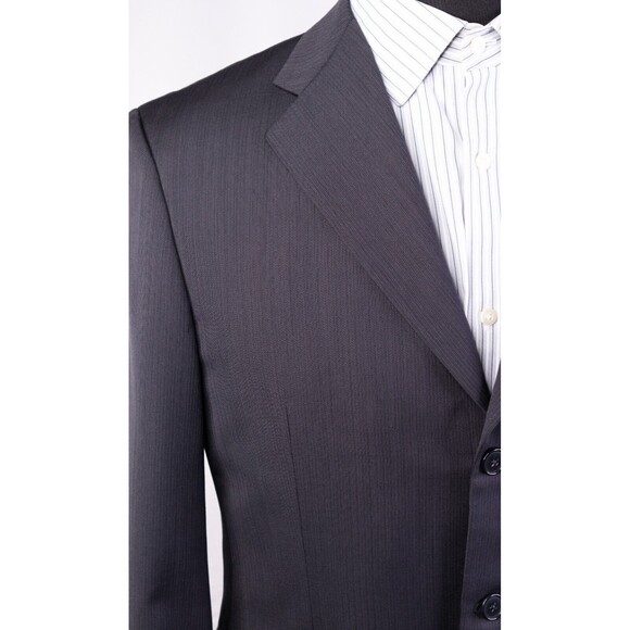 Joseph Abboud Mens Solid 3 Button Blazer Grey Wool Size 40 Regular - Picture 7 of 15